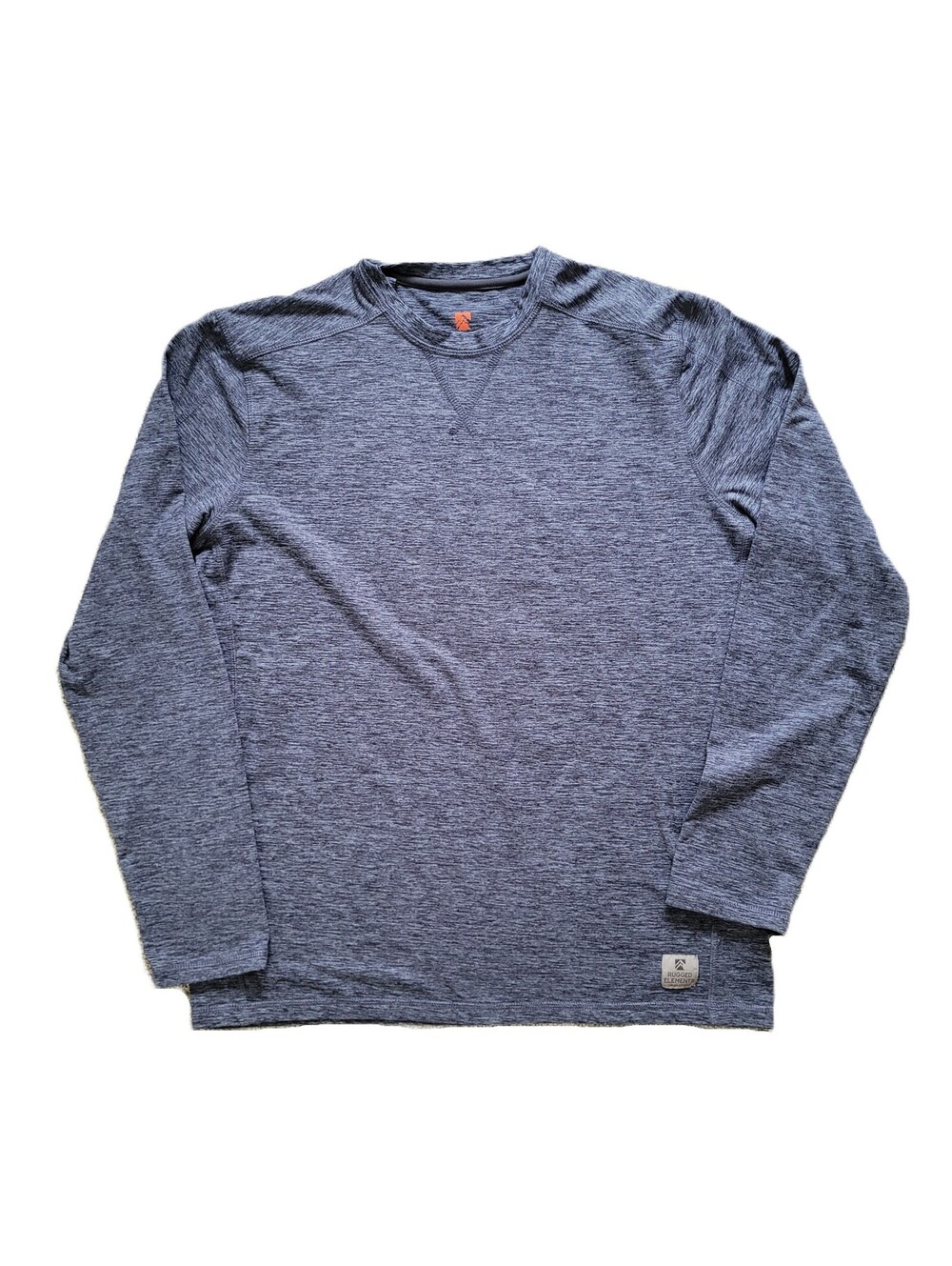Rugged Elements Men's Medium Blue Heather Performance Long Sleeve Shirt
